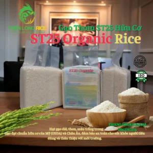 Gạo ST25 organic (hữu cơ) 1Kg Hút Chân Không
